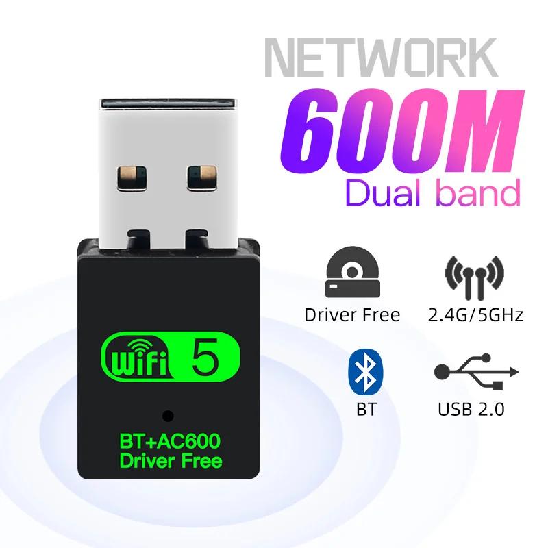 600Mbps USB   5.0 , 2  1    2.4G  5GHz USB  5 Ʈũ  WLAN ű ̹ 